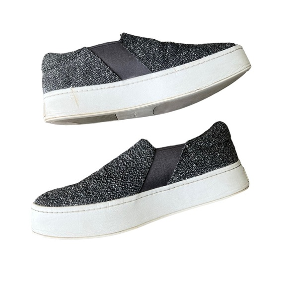 Vince - The Warren Slip On Tweed Casual Platform Sneaker Shoe Sz 9.5 - Picture 7 of 10
